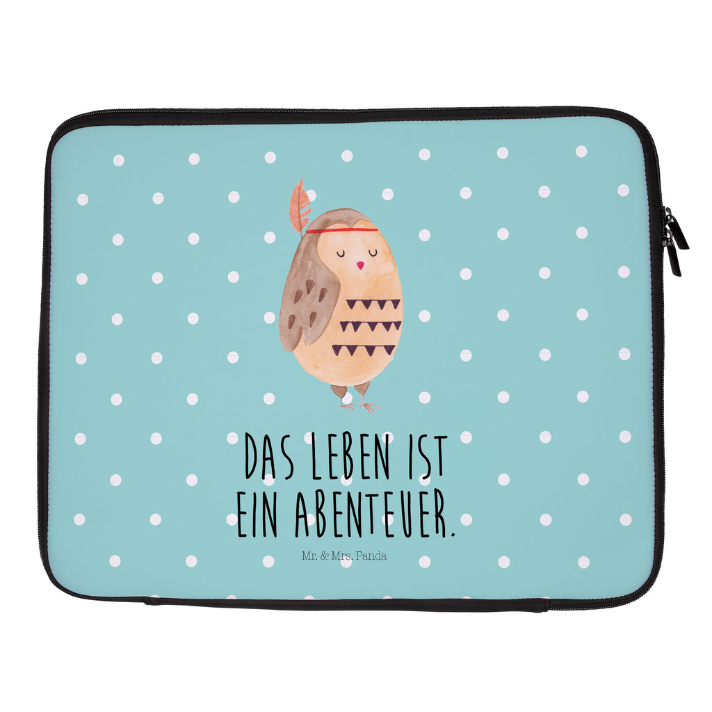 Notebook Tasche Eule Federschmuck Notebook Tasche, Laptop, Computertasche, Tasche, Notebook-Tasche, Notebook-Reisehülle, Notebook Schutz, Eule, Eule Deko, Owl, Das Leben ist ein Abenteuer, Reisespruch, Federschmuck, Dekoration