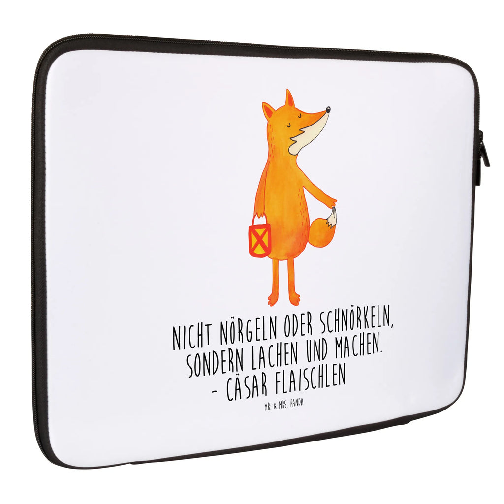 Notebook Tasche Fuchs Laterne Notebook Tasche, Laptop, Computertasche, Tasche, Notebook-Tasche, Notebook-Reisehülle, Notebook Schutz, Fuchs, Füchse, Spruch trösten, Liebeskummer Spruch, Laterne, Sankt Martin, Laternenumzug, Aufmuntern, Cäsar Otto Hugo Flaischlen