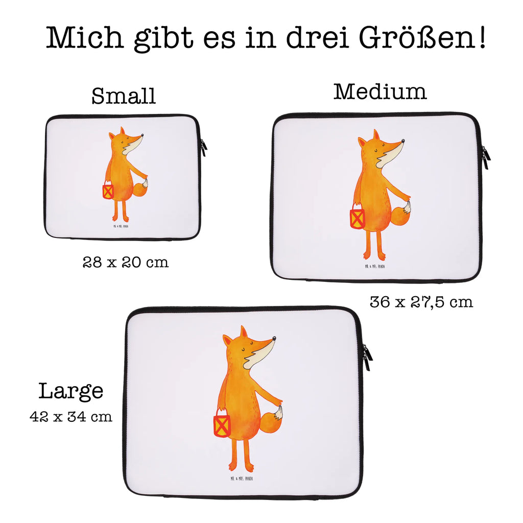 Notebook Tasche Fuchs Laterne Notebook Tasche, Laptop, Computertasche, Tasche, Notebook-Tasche, Notebook-Reisehülle, Notebook Schutz, Fuchs, Füchse, Spruch trösten, Liebeskummer Spruch, Laterne, Sankt Martin, Laternenumzug, Aufmuntern, Cäsar Otto Hugo Flaischlen