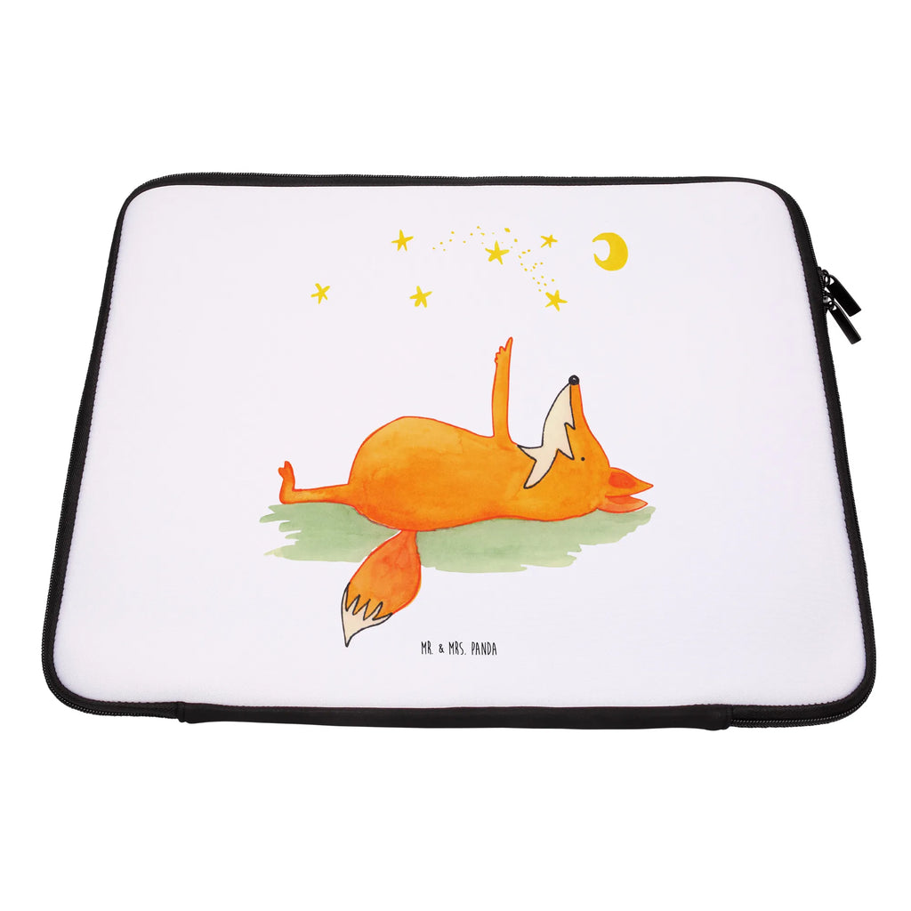 Notebook Tasche Fuchs Sterne Notebook Tasche, Laptop, Computertasche, Tasche, Notebook-Tasche, Notebook-Reisehülle, Notebook Schutz, Fuchs, Füchse, tröstende Worte, Spruch positiv, Spruch schön, Romantik, Always Look on the Bright Side of Life