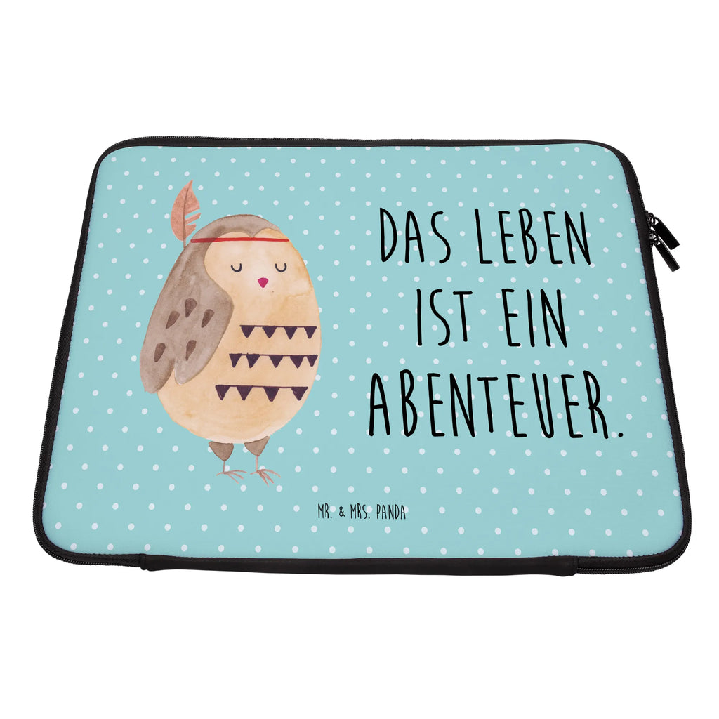 Notebook Tasche Eule Federschmuck Notebook Tasche, Laptop, Computertasche, Tasche, Notebook-Tasche, Notebook-Reisehülle, Notebook Schutz, Eule, Eule Deko, Owl, Das Leben ist ein Abenteuer, Reisespruch, Federschmuck, Dekoration