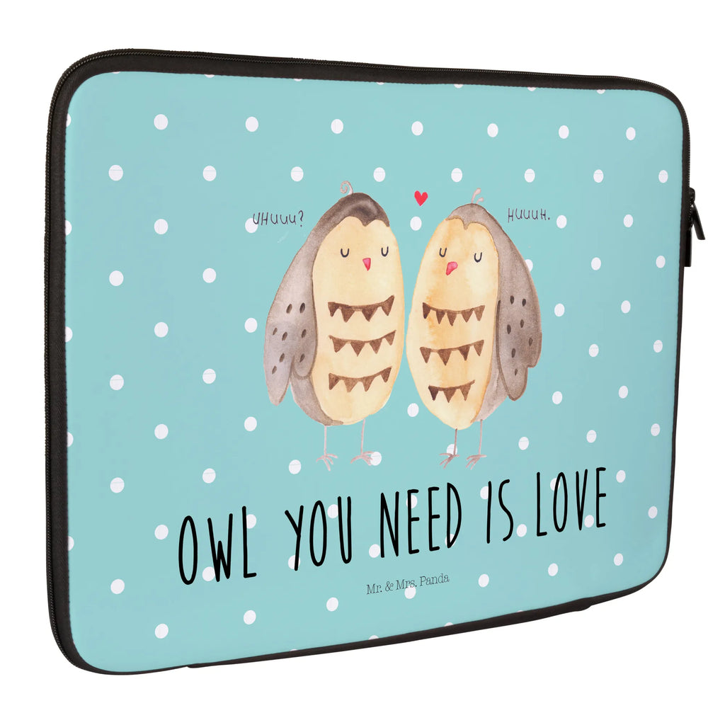 Notebook Tasche Eulen Liebe Notebook Tasche, Laptop, Computertasche, Tasche, Notebook-Tasche, Notebook-Reisehülle, Notebook Schutz, Eule, Eule Deko, Liebe, Hochzeit Spruch, Owl, All you need is love, Liebe Spruch, Freundin Geschenk, Freund, Wortspiel lustig