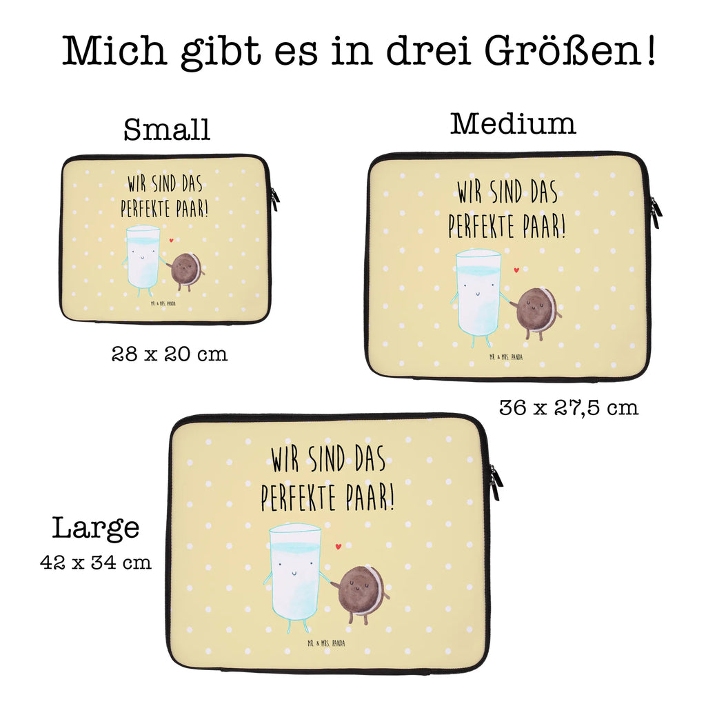 Notebook Tasche Milch Keks Notebook Tasche, Laptop, Computertasche, Tasche, Notebook-Tasche, Notebook-Reisehülle, Notebook Schutz, Tiermotive, Gute Laune, lustige Sprüche, Tiere, Milk, Cookie, Milch, Keks, Kekse, Kaffee, Einladung Frühstück, Motiv süß, romantisch, perfektes Paar