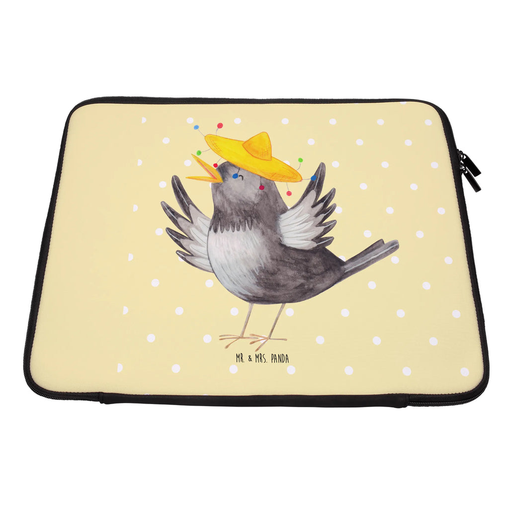 Notebook Tasche Rabe Sombrero Notebook Tasche, Laptop, Computertasche, Tasche, Notebook-Tasche, Notebook-Reisehülle, Notebook Schutz, Tiermotive, Gute Laune, lustige Sprüche, Tiere, Rabe, Vogel, Vögel, Spruch positiv, fröhlich sein, glücklich sein, Glück Spruch, froh, Elster, Motivation