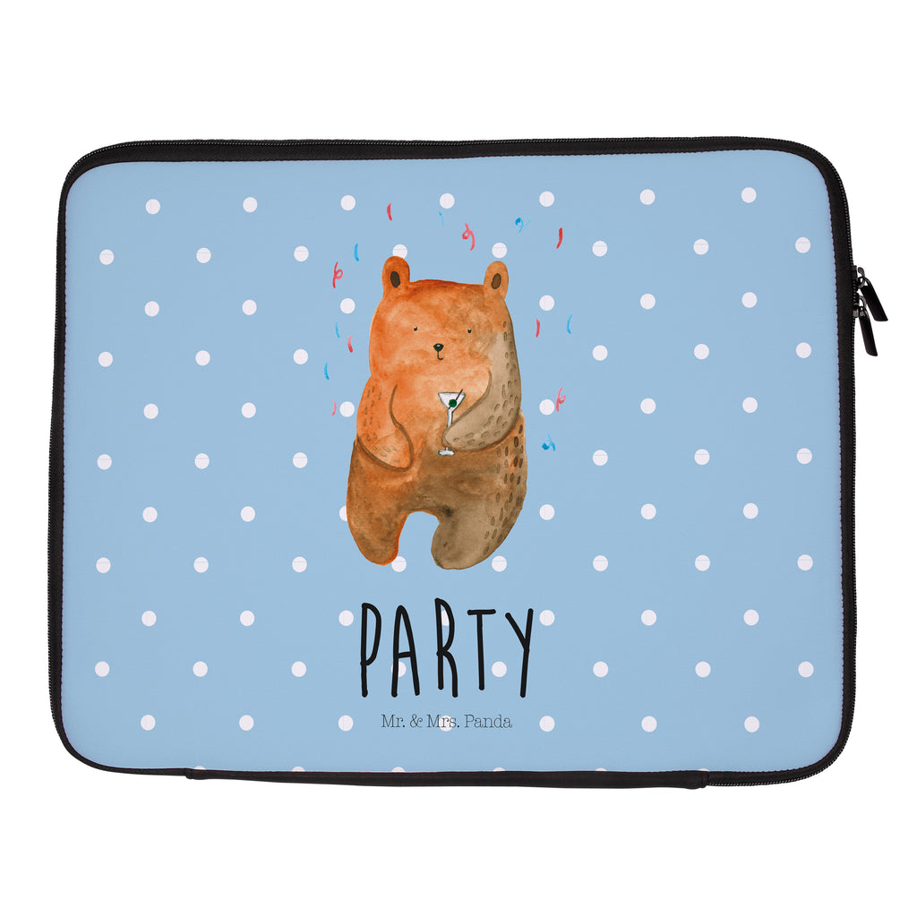 Notebook Tasche Bär Party Notebook Tasche, Laptop, Computertasche, Tasche, Notebook-Tasche, Notebook-Reisehülle, Notebook Schutz, Bär, Teddy, Teddybär, Geburtstag, Geburtstagsgeschenk, Geschenk, Party, Feiern, Abfeiern, Mitbringsel, Gute Laune, Lustig