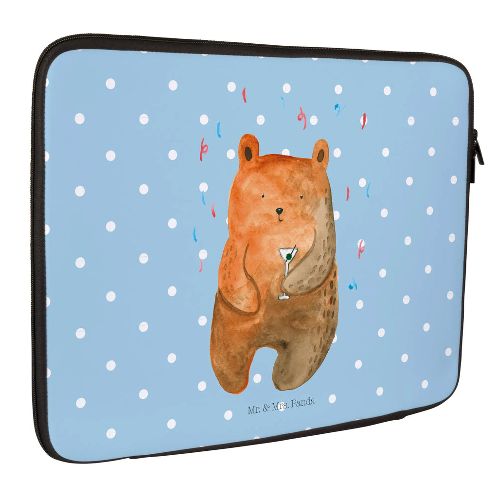 Notebook Tasche Bär Party Notebook Tasche, Laptop, Computertasche, Tasche, Notebook-Tasche, Notebook-Reisehülle, Notebook Schutz, Bär, Teddy, Teddybär, Geburtstag, Geburtstagsgeschenk, Geschenk, Party, Feiern, Abfeiern, Mitbringsel, Gute Laune, Lustig