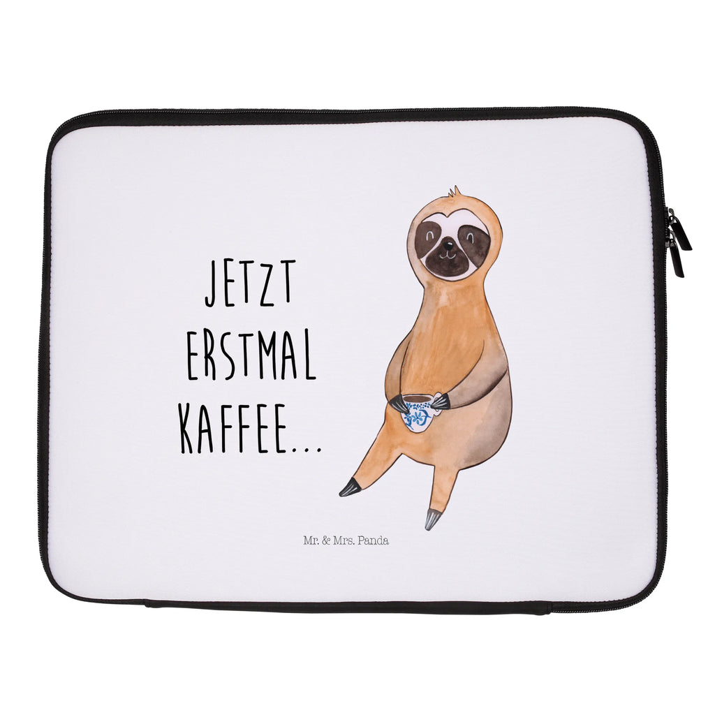 Notebook Tasche Faultier Kaffee Notebook Tasche, Laptop, Computertasche, Tasche, Notebook-Tasche, Notebook-Reisehülle, Notebook Schutz, Faultier, Faultier Geschenk, Faultier Deko, Faultiere, faul, Lieblingstier, Kaffee, erster Kaffee, Morgenmuffel, Frühaufsteher, Kaffeetasse, Genießer, Coffee, Kaffeegetränk