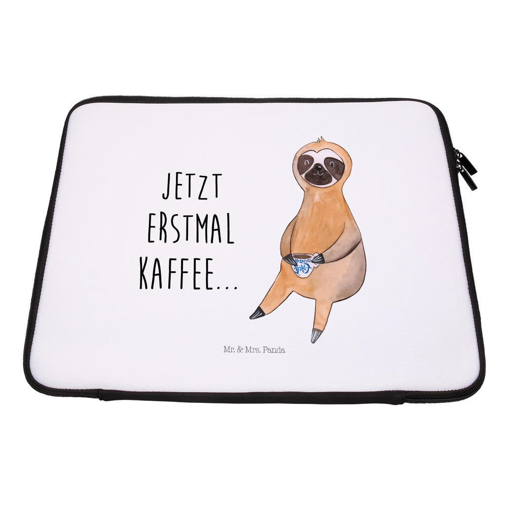 Notebook Tasche Faultier Kaffee Notebook Tasche, Laptop, Computertasche, Tasche, Notebook-Tasche, Notebook-Reisehülle, Notebook Schutz, Faultier, Faultier Geschenk, Faultier Deko, Faultiere, faul, Lieblingstier, Kaffee, erster Kaffee, Morgenmuffel, Frühaufsteher, Kaffeetasse, Genießer, Coffee, Kaffeegetränk