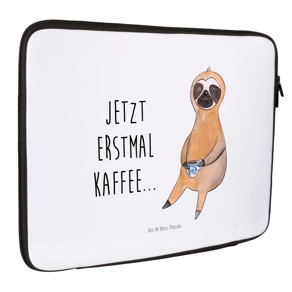 Notebook Tasche Faultier Kaffee Notebook Tasche, Laptop, Computertasche, Tasche, Notebook-Tasche, Notebook-Reisehülle, Notebook Schutz, Faultier, Faultier Geschenk, Faultier Deko, Faultiere, faul, Lieblingstier, Kaffee, erster Kaffee, Morgenmuffel, Frühaufsteher, Kaffeetasse, Genießer, Coffee, Kaffeegetränk