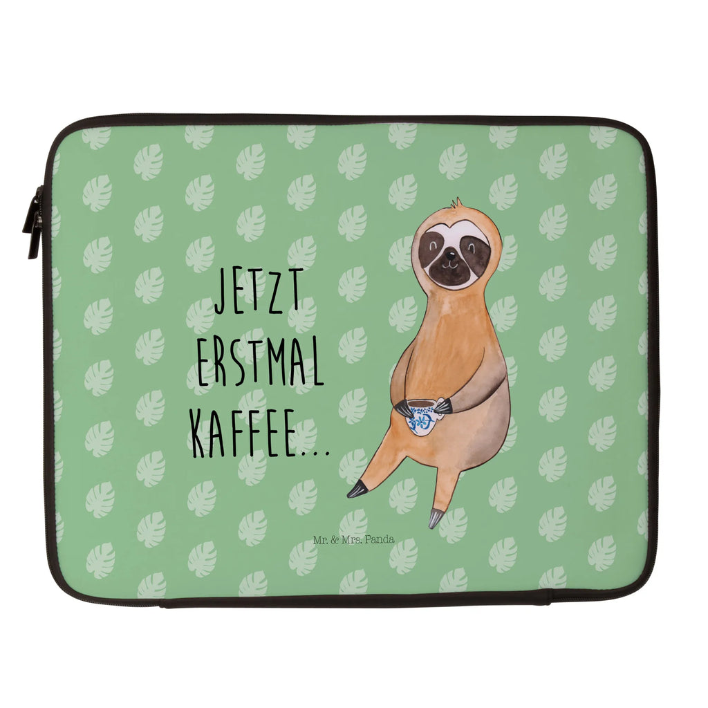 Notebook Tasche Faultier Kaffee Notebook Tasche, Laptop, Computertasche, Tasche, Notebook-Tasche, Notebook-Reisehülle, Notebook Schutz, Faultier, Faultier Geschenk, Faultier Deko, Faultiere, faul, Lieblingstier, Kaffee, erster Kaffee, Morgenmuffel, Frühaufsteher, Kaffeetasse, Genießer, Coffee, Kaffeegetränk