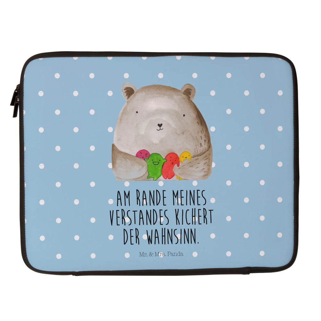 Notebook Tasche Bär Gefühl Notebook Tasche, Laptop, Computertasche, Tasche, Notebook-Tasche, Notebook-Reisehülle, Notebook Schutz, Bär, Teddy, Teddybär, Wahnsinn, Verrückt, Durchgedreht