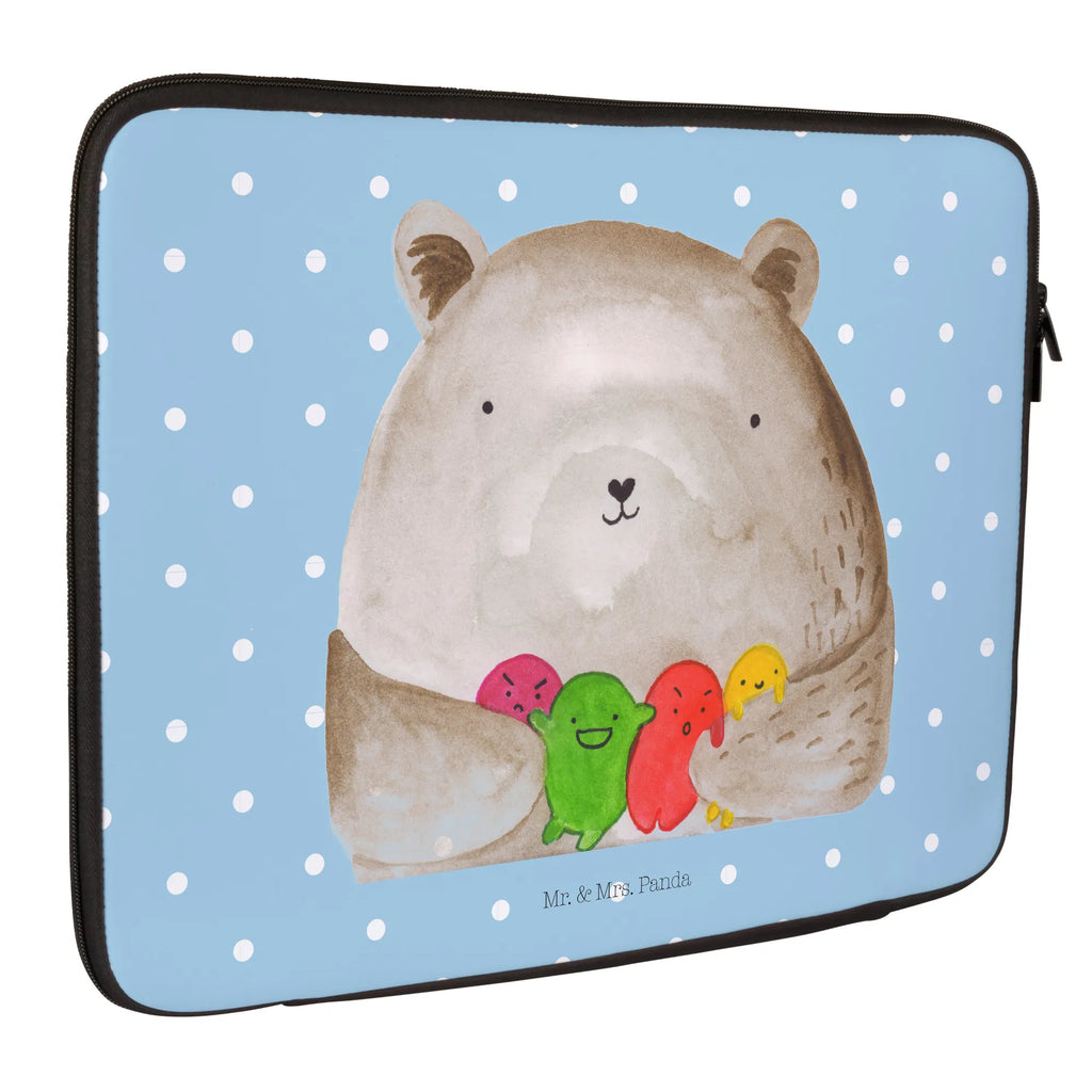 Notebook Tasche Bär Gefühl Notebook Tasche, Laptop, Computertasche, Tasche, Notebook-Tasche, Notebook-Reisehülle, Notebook Schutz, Bär, Teddy, Teddybär, Wahnsinn, Verrückt, Durchgedreht