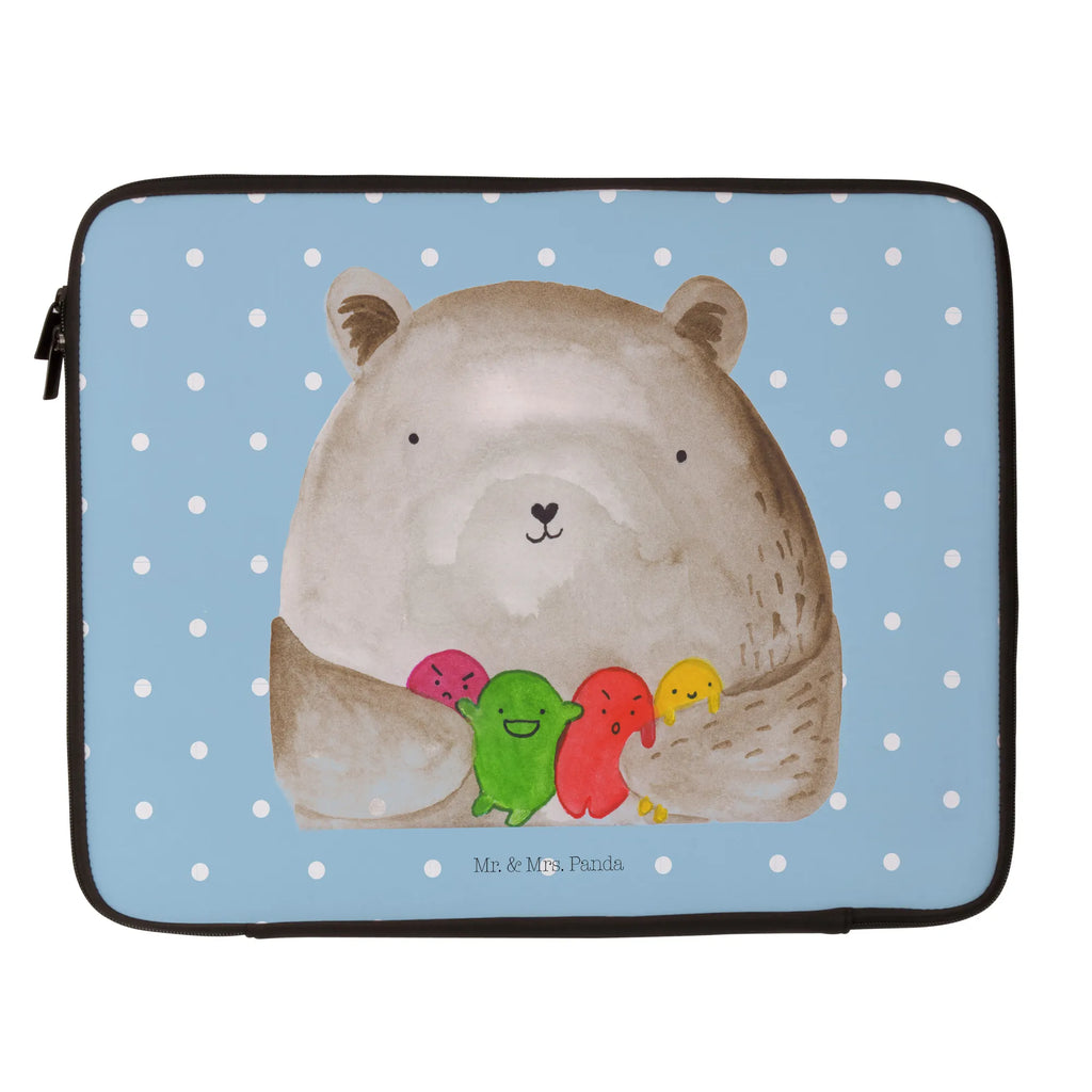 Notebook Tasche Bär Gefühl Notebook Tasche, Laptop, Computertasche, Tasche, Notebook-Tasche, Notebook-Reisehülle, Notebook Schutz, Bär, Teddy, Teddybär, Wahnsinn, Verrückt, Durchgedreht