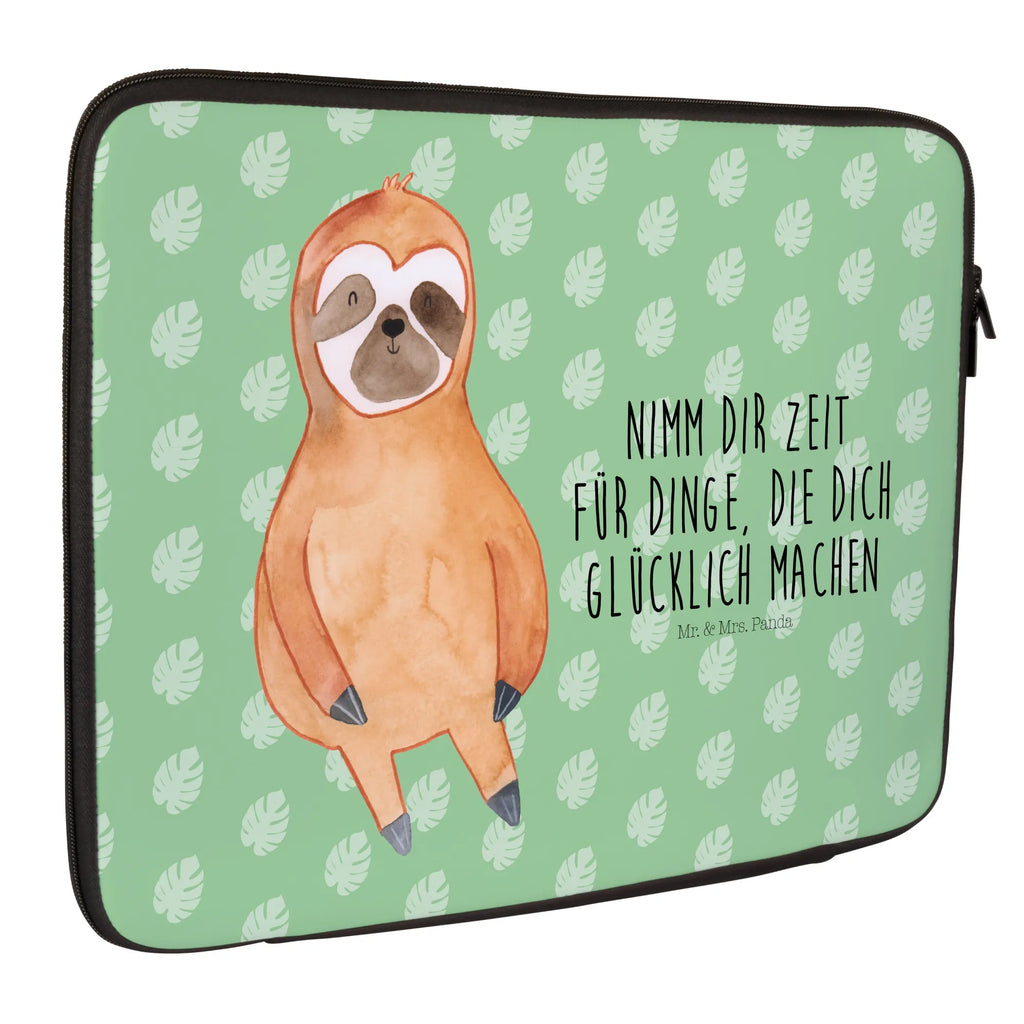 Notebook Tasche Faultier Zufrieden Notebook Tasche, Laptop, Computertasche, Tasche, Notebook-Tasche, Notebook-Reisehülle, Notebook Schutz, Faultier, Faultier Geschenk, Faultier Deko, Faultiere, faul, Lieblingstier, Pause, relaxen, Glück, glücklich, zufrieden, happy, Zufriedenheit, Gelassenheit, Ruhe, Frieden