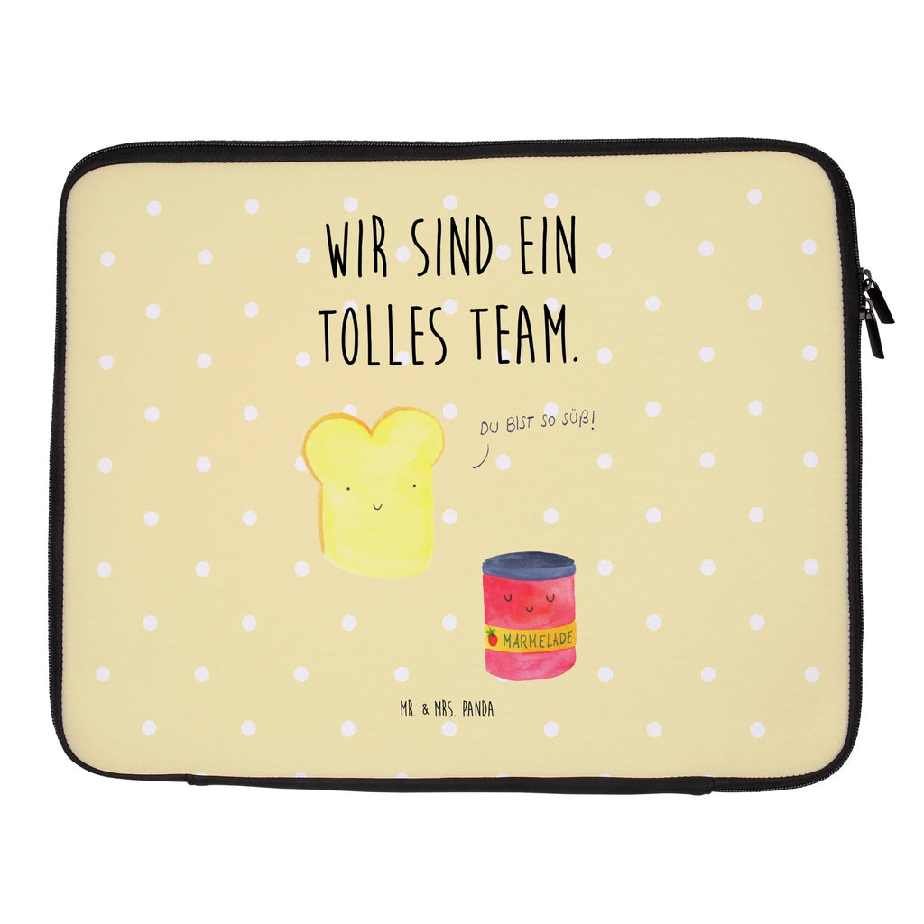 Notebook Tasche Toast Marmelade Notebook Tasche, Laptop, Computertasche, Tasche, Notebook-Tasche, Notebook-Reisehülle, Notebook Schutz, Tiermotive, Gute Laune, lustige Sprüche, Tiere, Toast, Marmelade, Dreamteam, süße Postkarte, süß, Küche Deko, Küche Spruch, Frühstück Einladung, Brot, Toastbrot