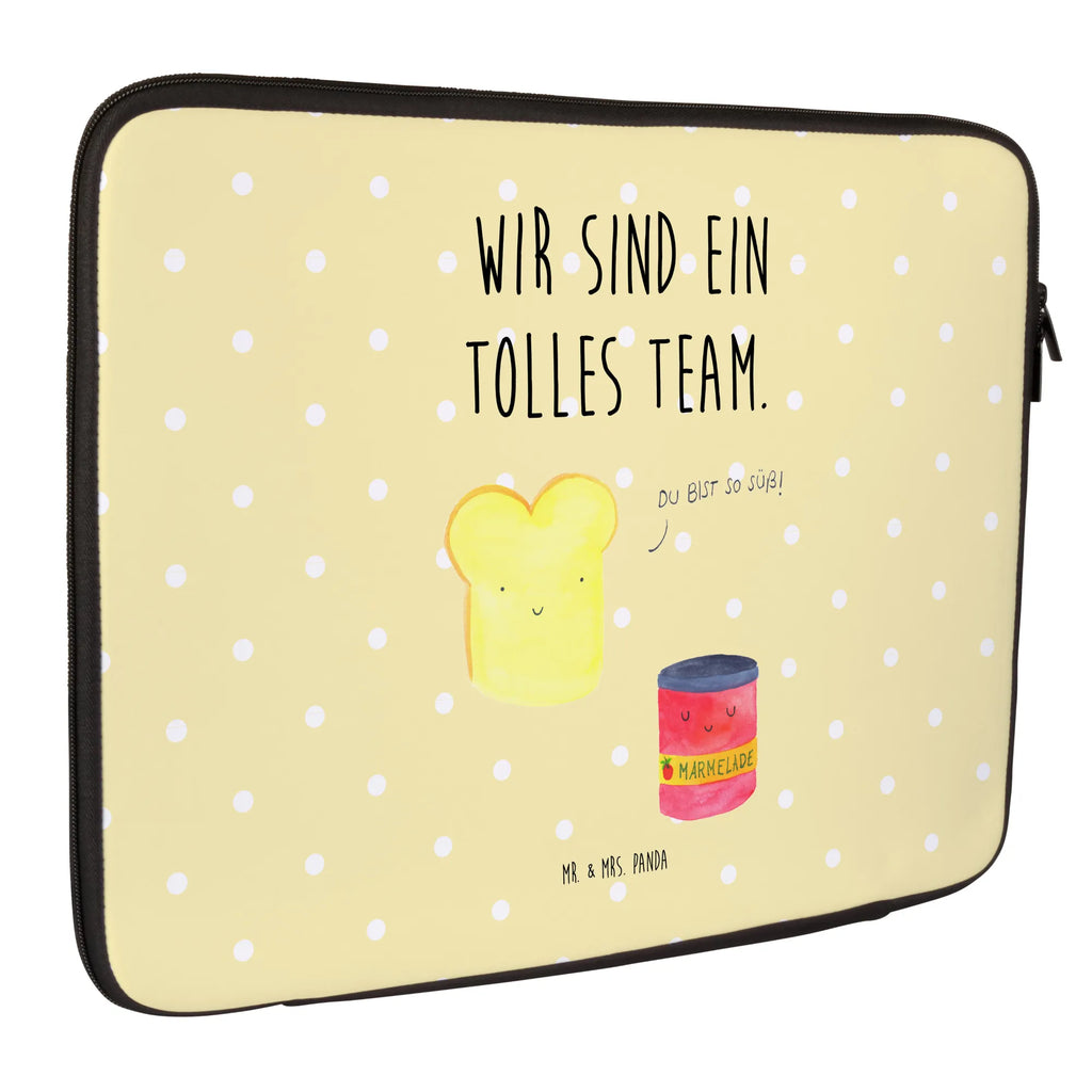 Notebook Tasche Toast Marmelade Notebook Tasche, Laptop, Computertasche, Tasche, Notebook-Tasche, Notebook-Reisehülle, Notebook Schutz, Tiermotive, Gute Laune, lustige Sprüche, Tiere, Toast, Marmelade, Dreamteam, süße Postkarte, süß, Küche Deko, Küche Spruch, Frühstück Einladung, Brot, Toastbrot