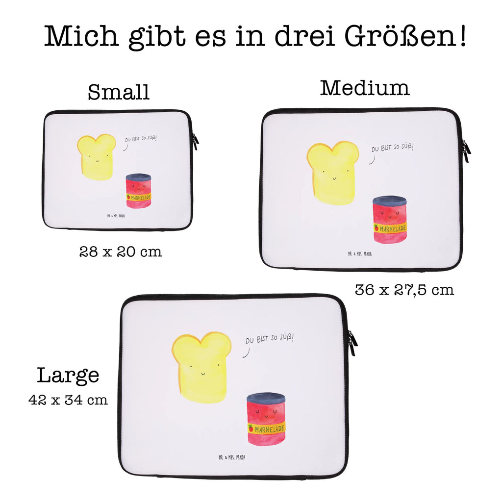 Notebook Tasche Toast Marmelade Notebook Tasche, Laptop, Computertasche, Tasche, Notebook-Tasche, Notebook-Reisehülle, Notebook Schutz, Tiermotive, Gute Laune, lustige Sprüche, Tiere, Toast, Marmelade, Dreamteam, süße Postkarte, süß, Küche Deko, Küche Spruch, Frühstück Einladung, Brot, Toastbrot