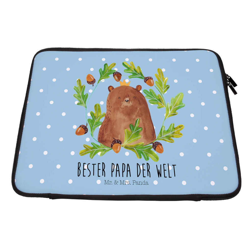 Notebook Tasche Bär König Notebook Tasche, Laptop, Computertasche, Tasche, Notebook-Tasche, Notebook-Reisehülle, Notebook Schutz, Bär, Teddy, Teddybär, Papa, Papa Bär, bester Vater, bester Papa, weltbester Papa, Vatertag, Vater, Dad, Daddy, Papi