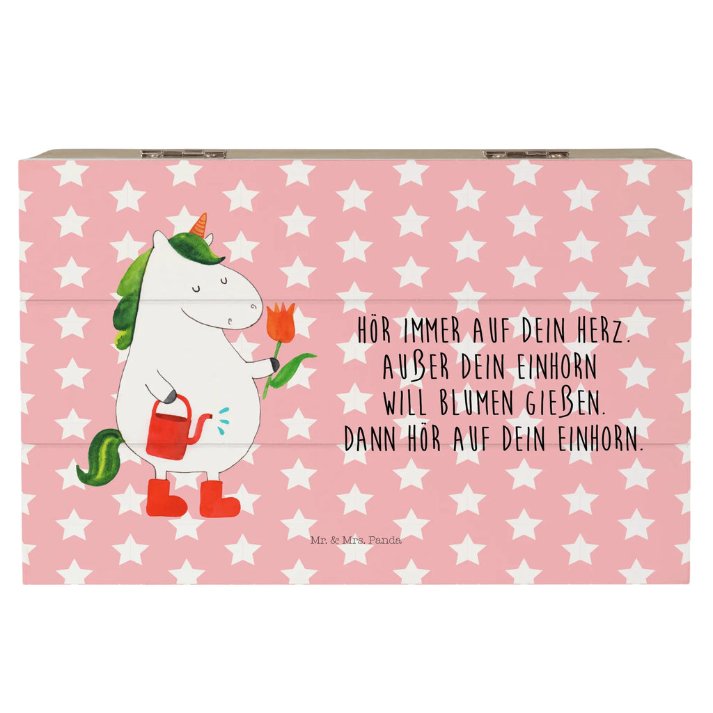 Holzkiste Einhorn Gärtner Holzkiste, Kiste, Schatzkiste, Truhe, Schatulle, XXL, Erinnerungsbox, Erinnerungskiste, Dekokiste, Aufbewahrungsbox, Geschenkbox, Geschenkdose, Einhorn, Einhörner, Einhorn Deko, Pegasus, Unicorn, Luftballon, Gießkanne, Giesskanne, Lebenslust, Freude, Blume, Freundin, Garten, Stiefel