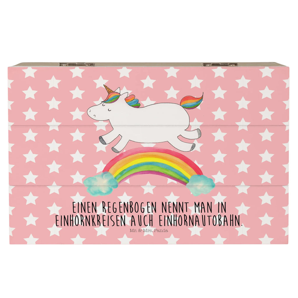 Holzkiste Einhorn Regenbogen Holzkiste, Kiste, Schatzkiste, Truhe, Schatulle, XXL, Erinnerungsbox, Erinnerungskiste, Dekokiste, Aufbewahrungsbox, Geschenkbox, Geschenkdose, Einhorn, Einhörner, Einhorn Deko, Pegasus, Unicorn, Regenbogen, Glitzer, Einhornpower, Erwachsenwerden, Einhornautobahn