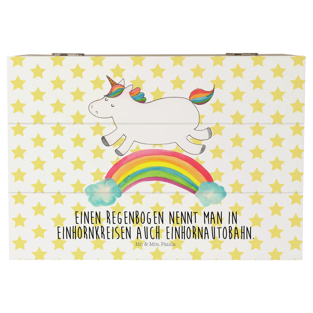 Holzkiste Einhorn Regenbogen Holzkiste, Kiste, Schatzkiste, Truhe, Schatulle, XXL, Erinnerungsbox, Erinnerungskiste, Dekokiste, Aufbewahrungsbox, Geschenkbox, Geschenkdose, Einhorn, Einhörner, Einhorn Deko, Pegasus, Unicorn, Regenbogen, Glitzer, Einhornpower, Erwachsenwerden, Einhornautobahn