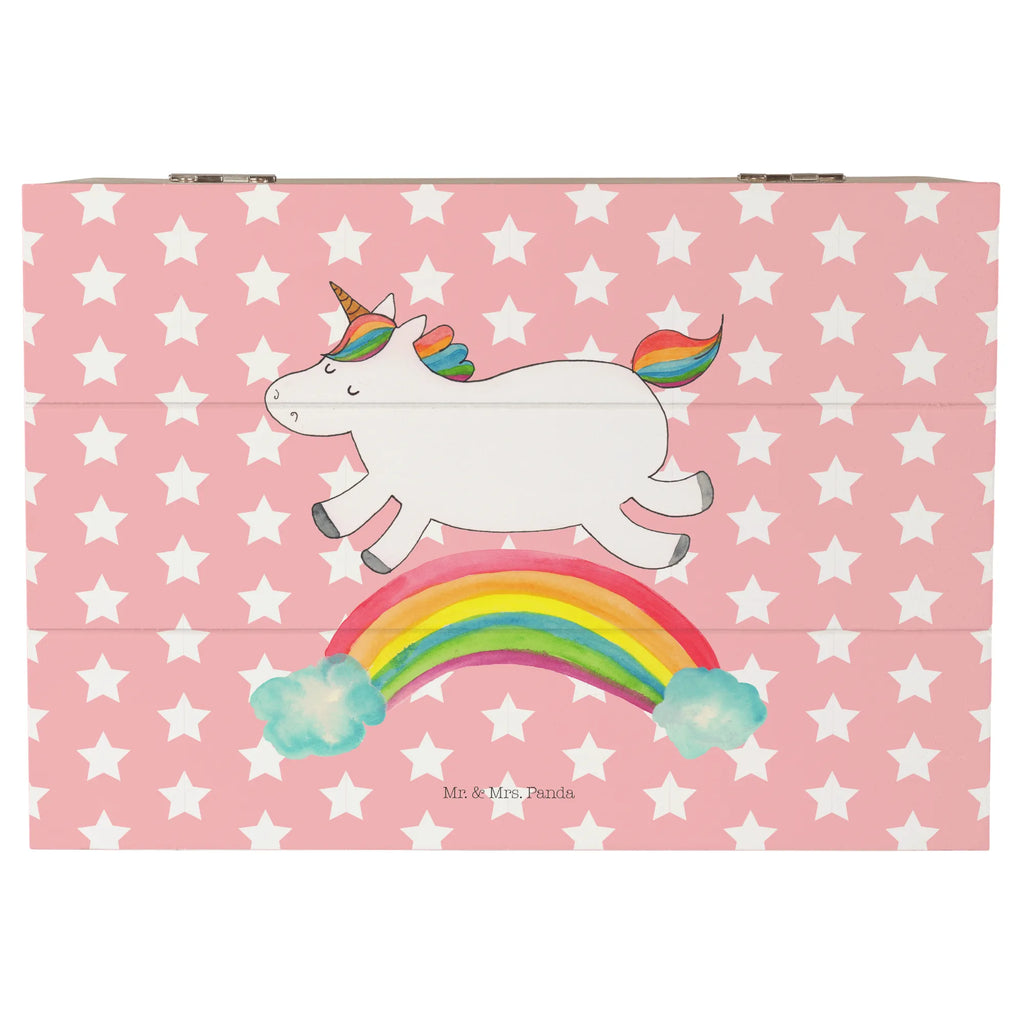 Holzkiste Einhorn Regenbogen Holzkiste, Kiste, Schatzkiste, Truhe, Schatulle, XXL, Erinnerungsbox, Erinnerungskiste, Dekokiste, Aufbewahrungsbox, Geschenkbox, Geschenkdose, Einhorn, Einhörner, Einhorn Deko, Pegasus, Unicorn, Regenbogen, Glitzer, Einhornpower, Erwachsenwerden, Einhornautobahn