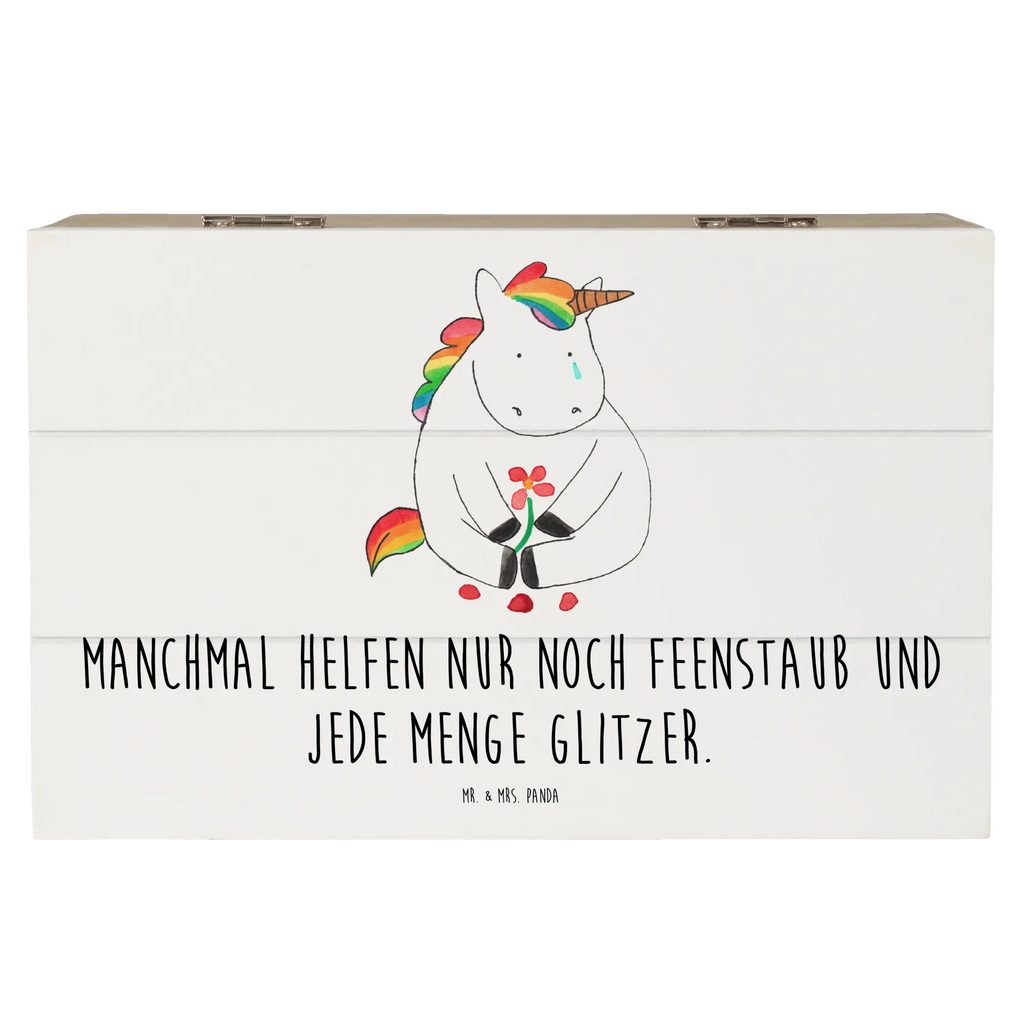 Holzkiste Einhorn Traurig Holzkiste, Kiste, Schatzkiste, Truhe, Schatulle, XXL, Erinnerungsbox, Erinnerungskiste, Dekokiste, Aufbewahrungsbox, Geschenkbox, Geschenkdose, Einhorn, Einhörner, Einhorn Deko, Pegasus, Unicorn, Glitzer, Trösten. Freundschaft, Freunde, Liebe, Trauer, Grußkarte, Blume