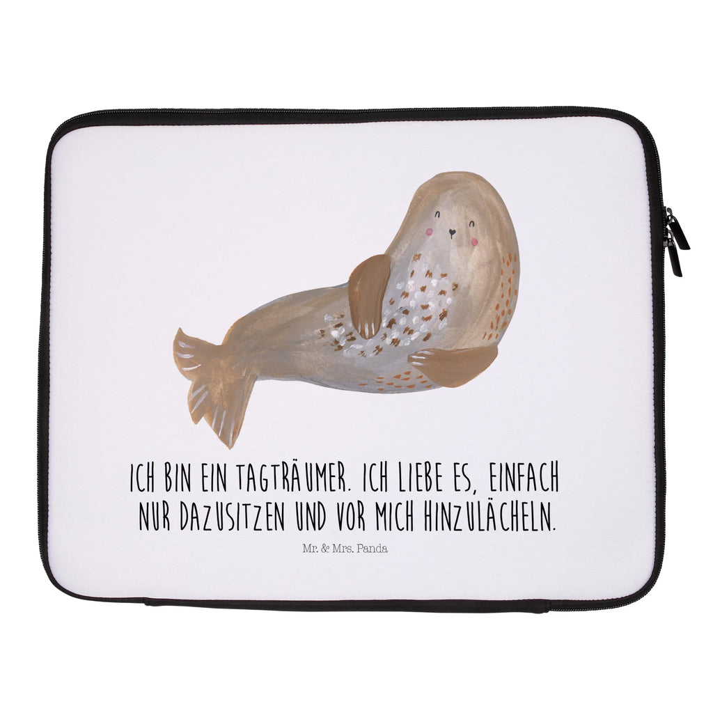 Notebook Tasche Robbe Lachen Notebook Tasche, Laptop, Computertasche, Tasche, Notebook-Tasche, Notebook-Reisehülle, Notebook Schutz, Tiermotive, Gute Laune, lustige Sprüche, Tiere, Robbe, Robben, Seehund, Strand, Meerestier, Ostsee, Nordsee