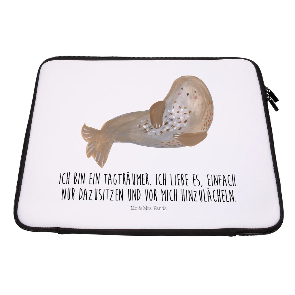 Notebook Tasche Robbe Lachen Notebook Tasche, Laptop, Computertasche, Tasche, Notebook-Tasche, Notebook-Reisehülle, Notebook Schutz, Tiermotive, Gute Laune, lustige Sprüche, Tiere, Robbe, Robben, Seehund, Strand, Meerestier, Ostsee, Nordsee