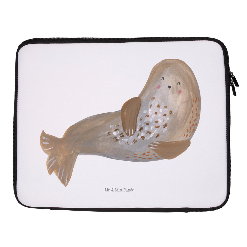 Notebook Tasche Robbe Lachen Notebook Tasche, Laptop, Computertasche, Tasche, Notebook-Tasche, Notebook-Reisehülle, Notebook Schutz, Tiermotive, Gute Laune, lustige Sprüche, Tiere, Robbe, Robben, Seehund, Strand, Meerestier, Ostsee, Nordsee