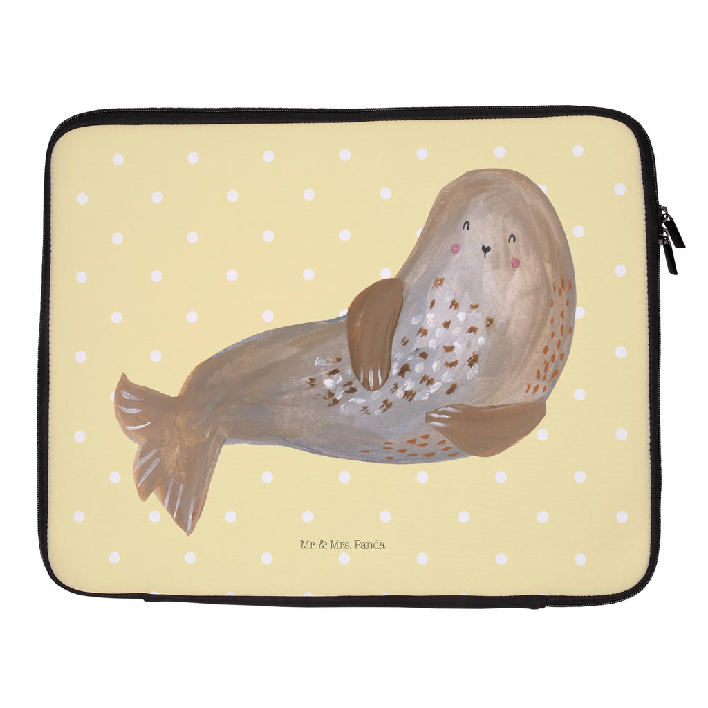 Notebook Tasche Robbe Lachen Notebook Tasche, Laptop, Computertasche, Tasche, Notebook-Tasche, Notebook-Reisehülle, Notebook Schutz, Tiermotive, Gute Laune, lustige Sprüche, Tiere, Robbe, Robben, Seehund, Strand, Meerestier, Ostsee, Nordsee