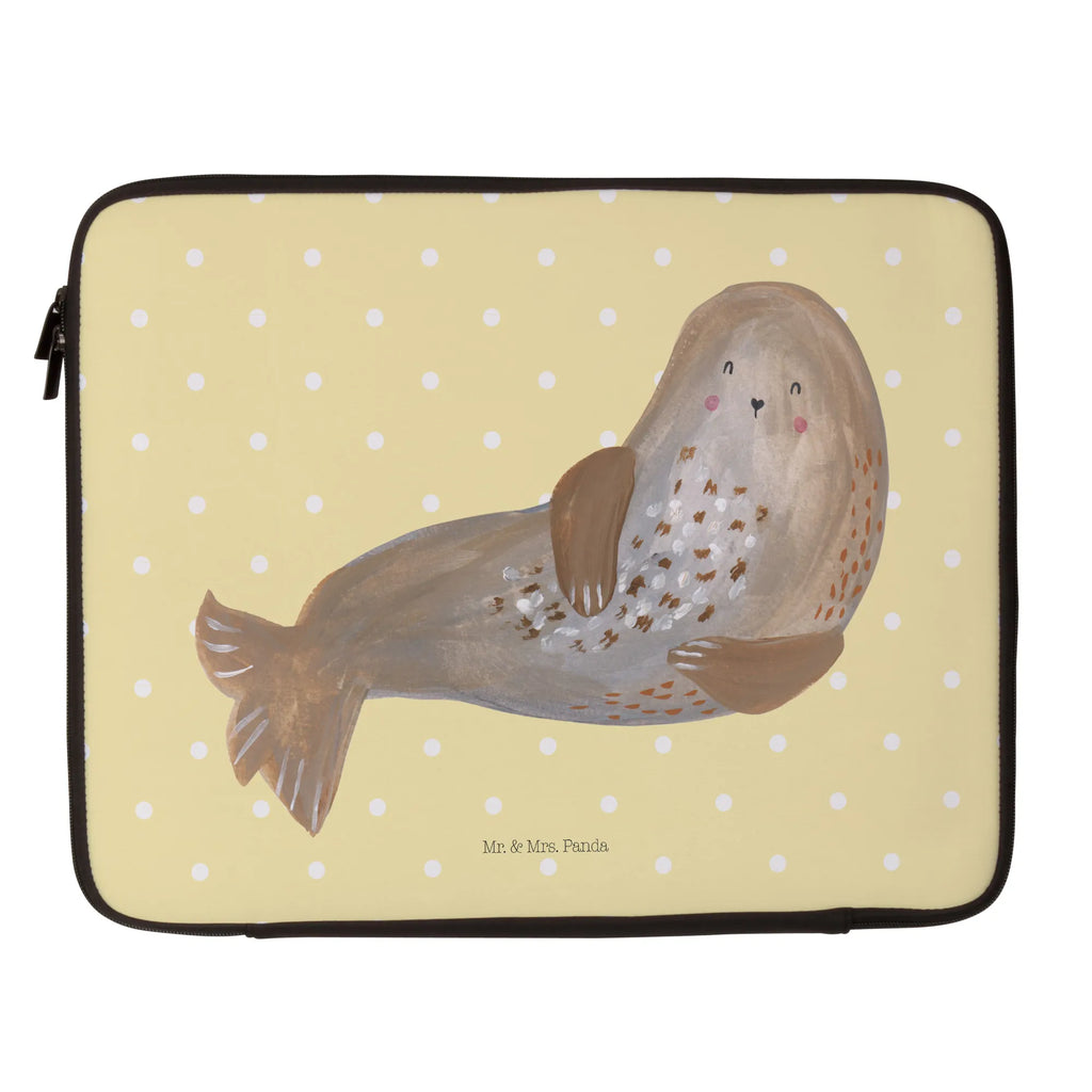 Notebook Tasche Robbe Lachen Notebook Tasche, Laptop, Computertasche, Tasche, Notebook-Tasche, Notebook-Reisehülle, Notebook Schutz, Tiermotive, Gute Laune, lustige Sprüche, Tiere, Robbe, Robben, Seehund, Strand, Meerestier, Ostsee, Nordsee