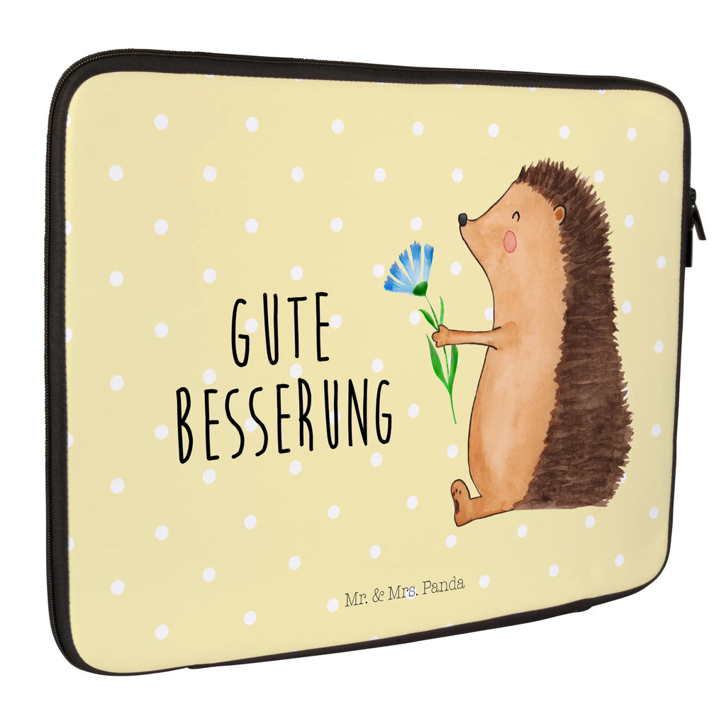 Notebook Tasche Igel Blumen Notebook Tasche, Laptop, Computertasche, Tasche, Notebook-Tasche, Notebook-Reisehülle, Notebook Schutz, Tiermotive, Gute Laune, lustige Sprüche, Tiere, Igel, Gute Besserung, Genesungswünsche, Krankheit, Krankenhaus, krank, Besuch