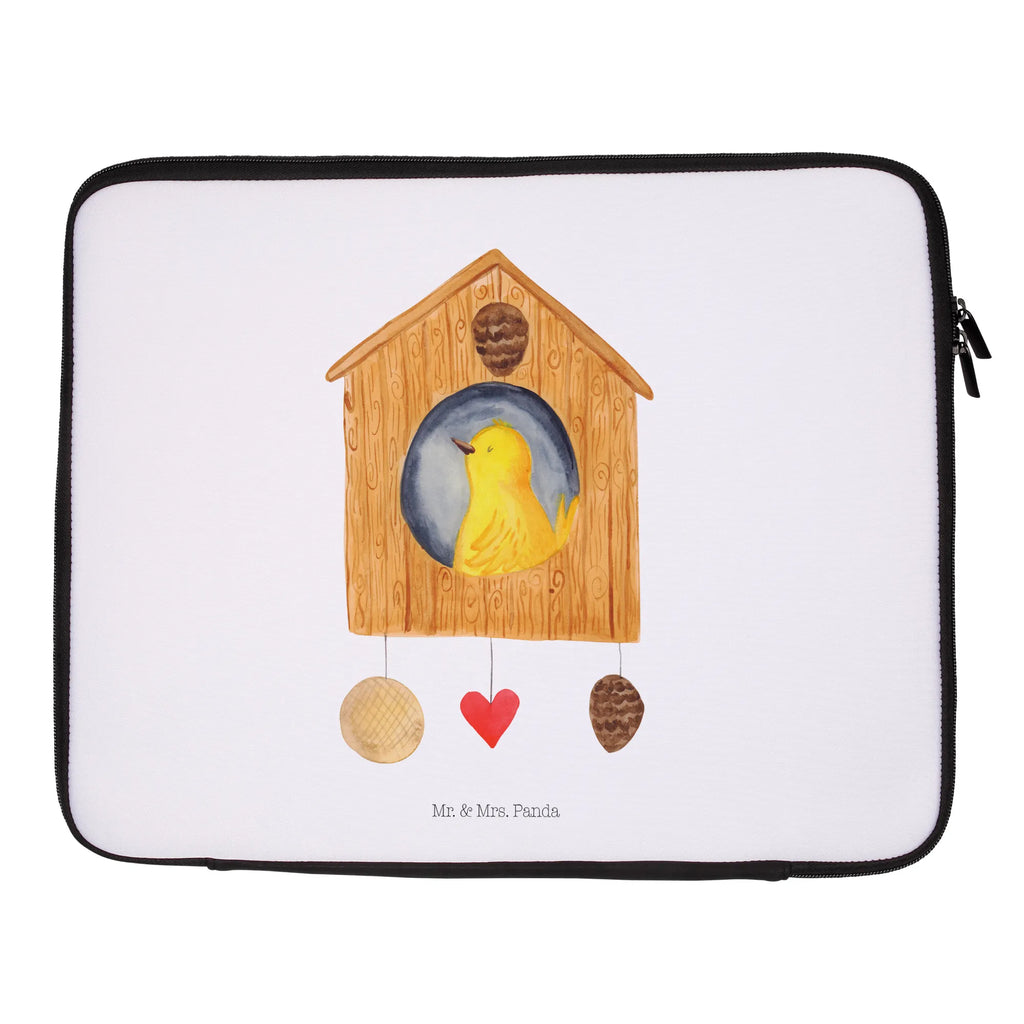 Notebook Tasche Vogelhaus Home Notebook Tasche, Laptop, Computertasche, Tasche, Notebook-Tasche, Notebook-Reisehülle, Notebook Schutz, Tiermotive, Gute Laune, lustige Sprüche, Tiere, Vogelhaus, Vogel, Home sweet Home, Einzug, Umzug, Geschenk, Einzugsgeschenk, Hausbau, Haus