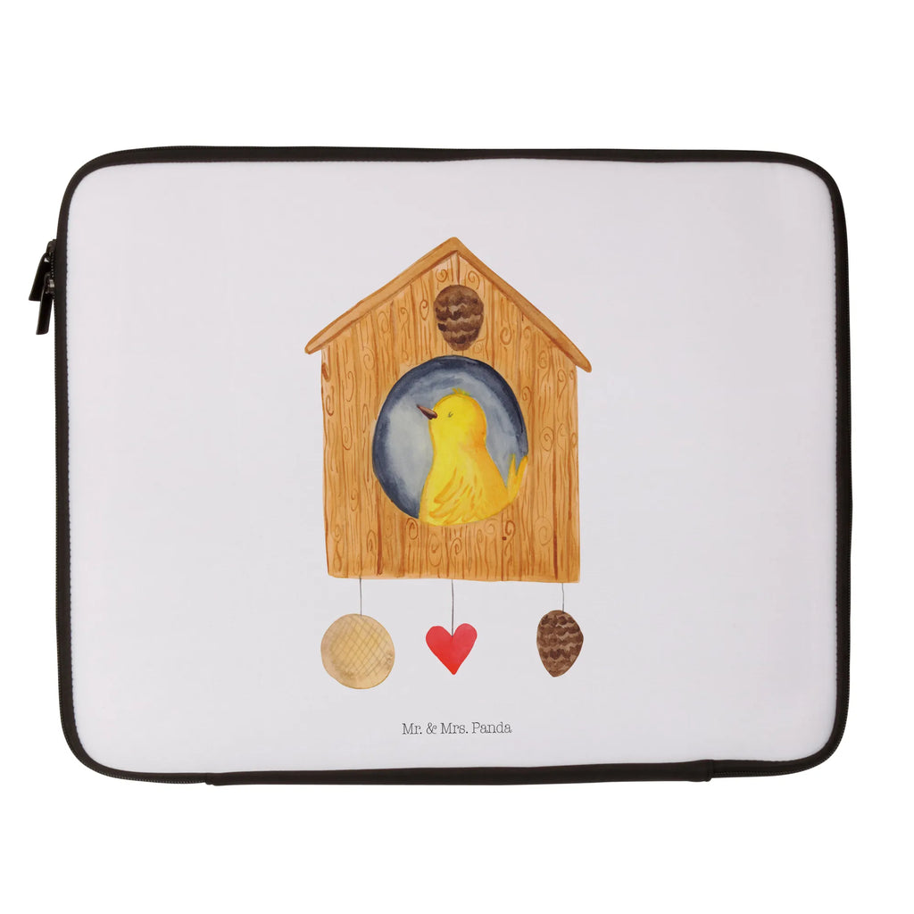 Notebook Tasche Vogelhaus Home Notebook Tasche, Laptop, Computertasche, Tasche, Notebook-Tasche, Notebook-Reisehülle, Notebook Schutz, Tiermotive, Gute Laune, lustige Sprüche, Tiere, Vogelhaus, Vogel, Home sweet Home, Einzug, Umzug, Geschenk, Einzugsgeschenk, Hausbau, Haus