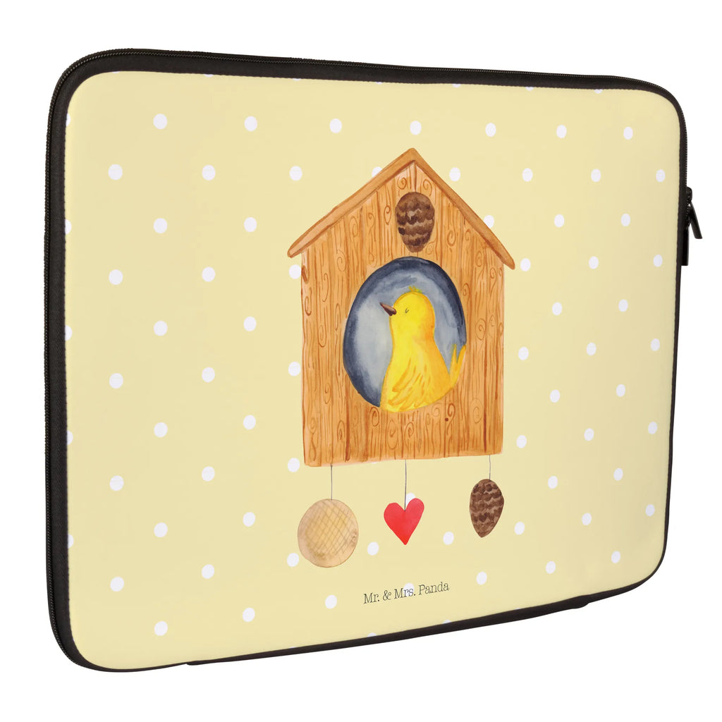 Notebook Tasche Vogelhaus Home Notebook Tasche, Laptop, Computertasche, Tasche, Notebook-Tasche, Notebook-Reisehülle, Notebook Schutz, Tiermotive, Gute Laune, lustige Sprüche, Tiere, Vogelhaus, Vogel, Home sweet Home, Einzug, Umzug, Geschenk, Einzugsgeschenk, Hausbau, Haus