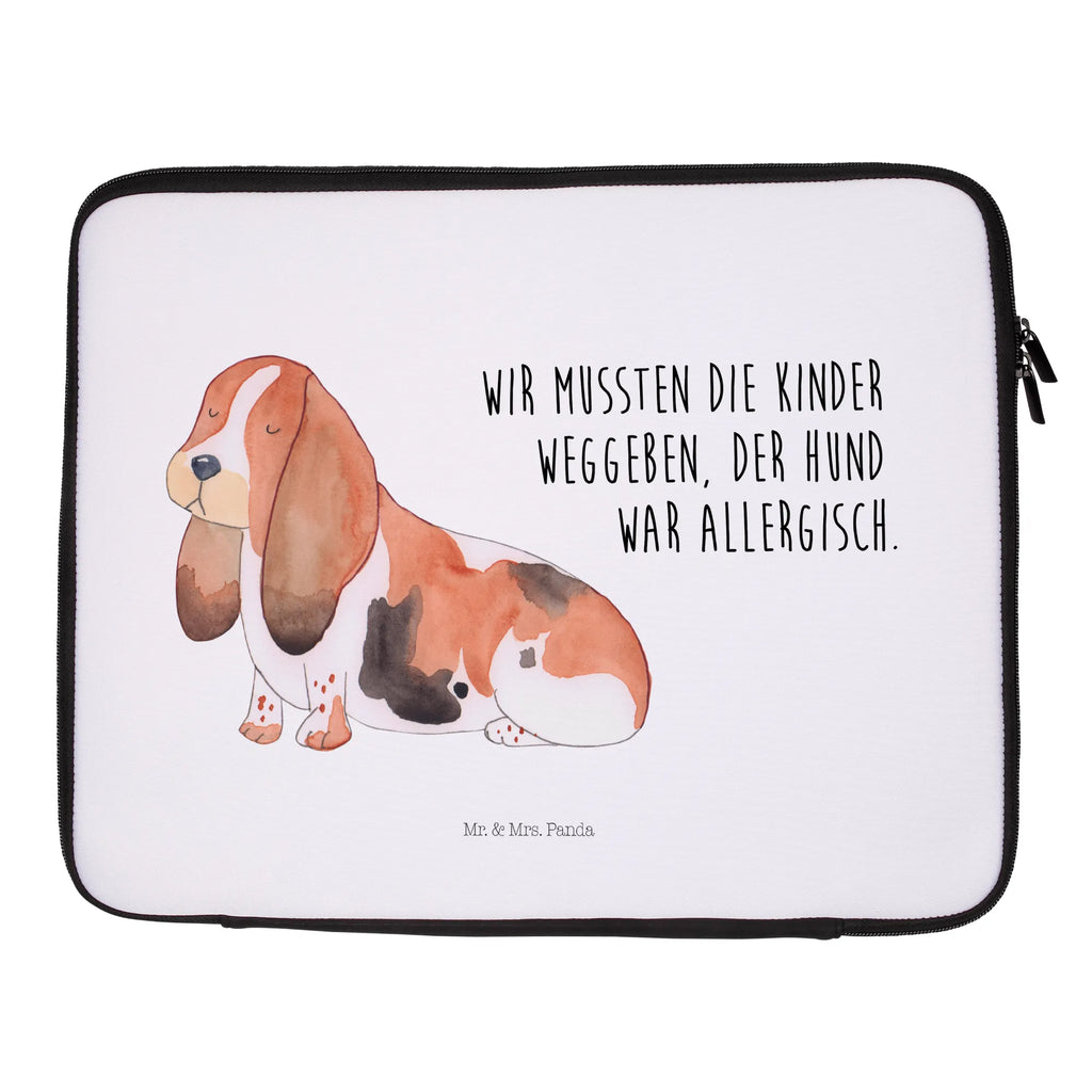 Notebook Tasche Hund Basset Hound Notebook Tasche, Laptop, Computertasche, Tasche, Notebook-Tasche, Notebook-Reisehülle, Notebook Schutz, Hund, Hundemotiv, Haustier, Hunderasse, Tierliebhaber, Hundebesitzer, Sprüche, Basset Hound, Basset, Hundeliebe, kinderlos