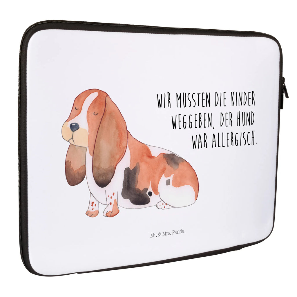 Notebook Tasche Hund Basset Hound Notebook Tasche, Laptop, Computertasche, Tasche, Notebook-Tasche, Notebook-Reisehülle, Notebook Schutz, Hund, Hundemotiv, Haustier, Hunderasse, Tierliebhaber, Hundebesitzer, Sprüche, Basset Hound, Basset, Hundeliebe, kinderlos