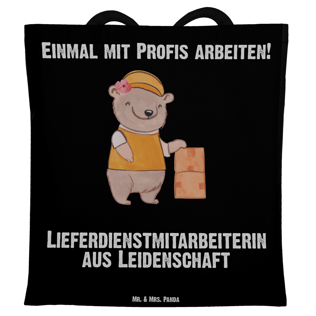 Tragetasche Lieferdienstmitarbeiterin aus Leidenschaft Beuteltasche, Beutel, Einkaufstasche, Jutebeutel, Stoffbeutel, Tasche, Shopper, Umhängetasche, Strandtasche, Schultertasche, Stofftasche, Tragetasche, Badetasche, Jutetasche, Einkaufstüte, Laptoptasche, Beruf, Ausbildung, Jubiläum, Abschied, Rente, Kollege, Kollegin, Geschenk, Schenken, Arbeitskollege, Mitarbeiter, Firma, Danke, Dankeschön, Lieferdienstmitarbeiterin, Pizzabäckerin, Pizzabotin, Pizzabringdienst, Lieferbringdienst