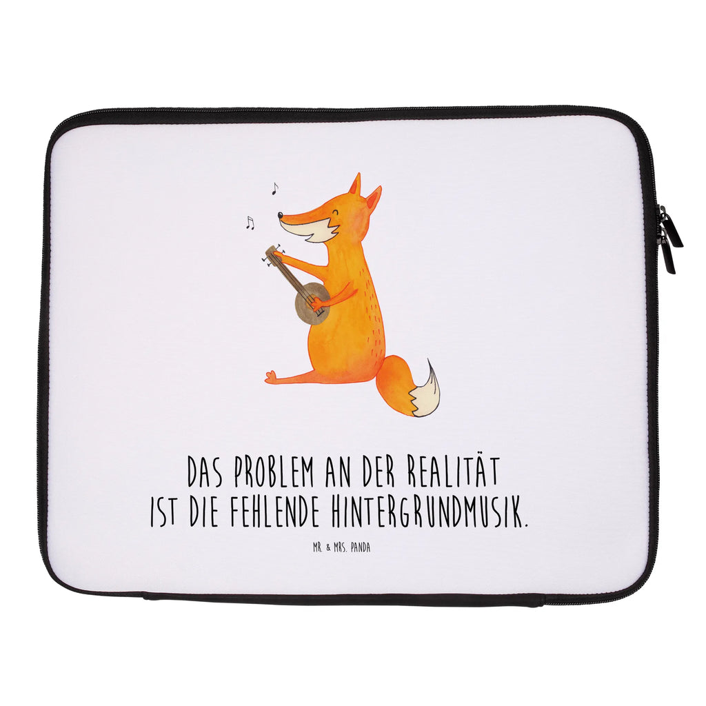 Notebook Tasche Fuchs Gitarre Notebook Tasche, Laptop, Computertasche, Tasche, Notebook-Tasche, Notebook-Reisehülle, Notebook Schutz, Fuchs, Füchse, Geschenk Musiker, Musik Spruch, Musikerin, Sänger, Sängerin, Gitarre