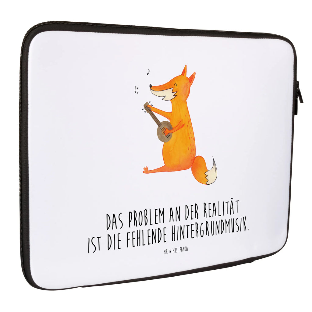 Notebook Tasche Fuchs Gitarre Notebook Tasche, Laptop, Computertasche, Tasche, Notebook-Tasche, Notebook-Reisehülle, Notebook Schutz, Fuchs, Füchse, Geschenk Musiker, Musik Spruch, Musikerin, Sänger, Sängerin, Gitarre