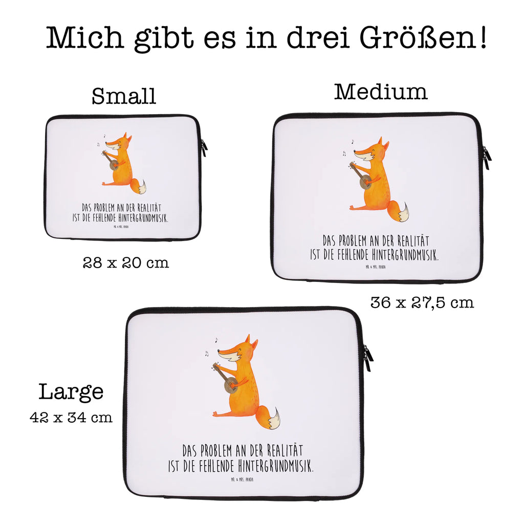 Notebook Tasche Fuchs Gitarre Notebook Tasche, Laptop, Computertasche, Tasche, Notebook-Tasche, Notebook-Reisehülle, Notebook Schutz, Fuchs, Füchse, Geschenk Musiker, Musik Spruch, Musikerin, Sänger, Sängerin, Gitarre