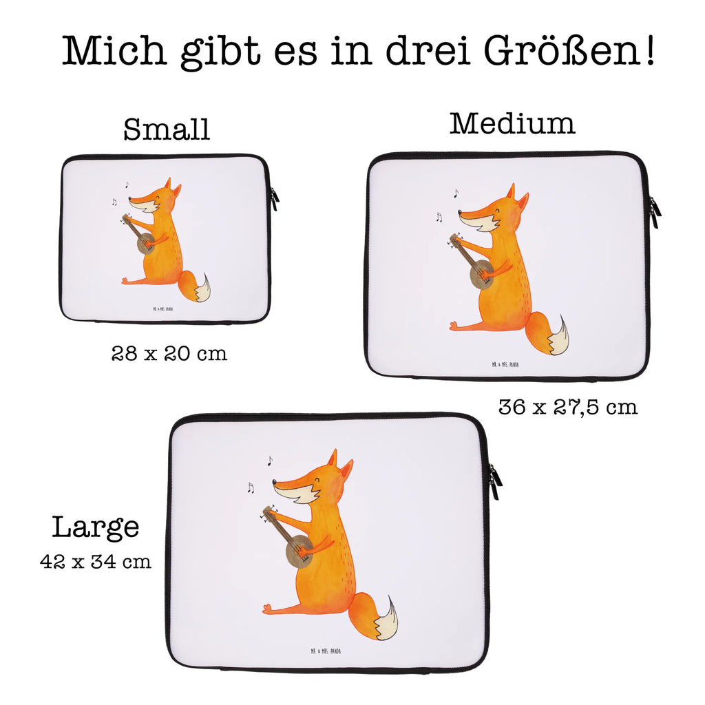 Notebook Tasche Fuchs Gitarre Notebook Tasche, Laptop, Computertasche, Tasche, Notebook-Tasche, Notebook-Reisehülle, Notebook Schutz, Fuchs, Füchse, Geschenk Musiker, Musik Spruch, Musikerin, Sänger, Sängerin, Gitarre