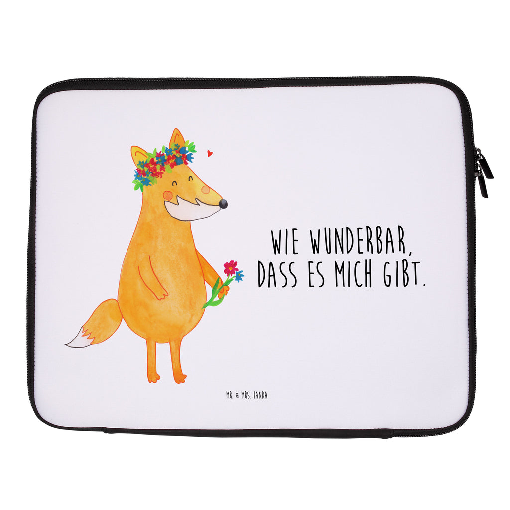 Notebook Tasche Fuchs Blumen Notebook Tasche, Laptop, Computertasche, Tasche, Notebook-Tasche, Notebook-Reisehülle, Notebook Schutz, Fuchs, Füchse, Fox, Liebe, Freundin, Fuchsmädchen, Blumenmädchen, Freundinnen, Liebesbeweis, Blume, Blumen, Motivation, Freude, ich, mich, Selbstliebe