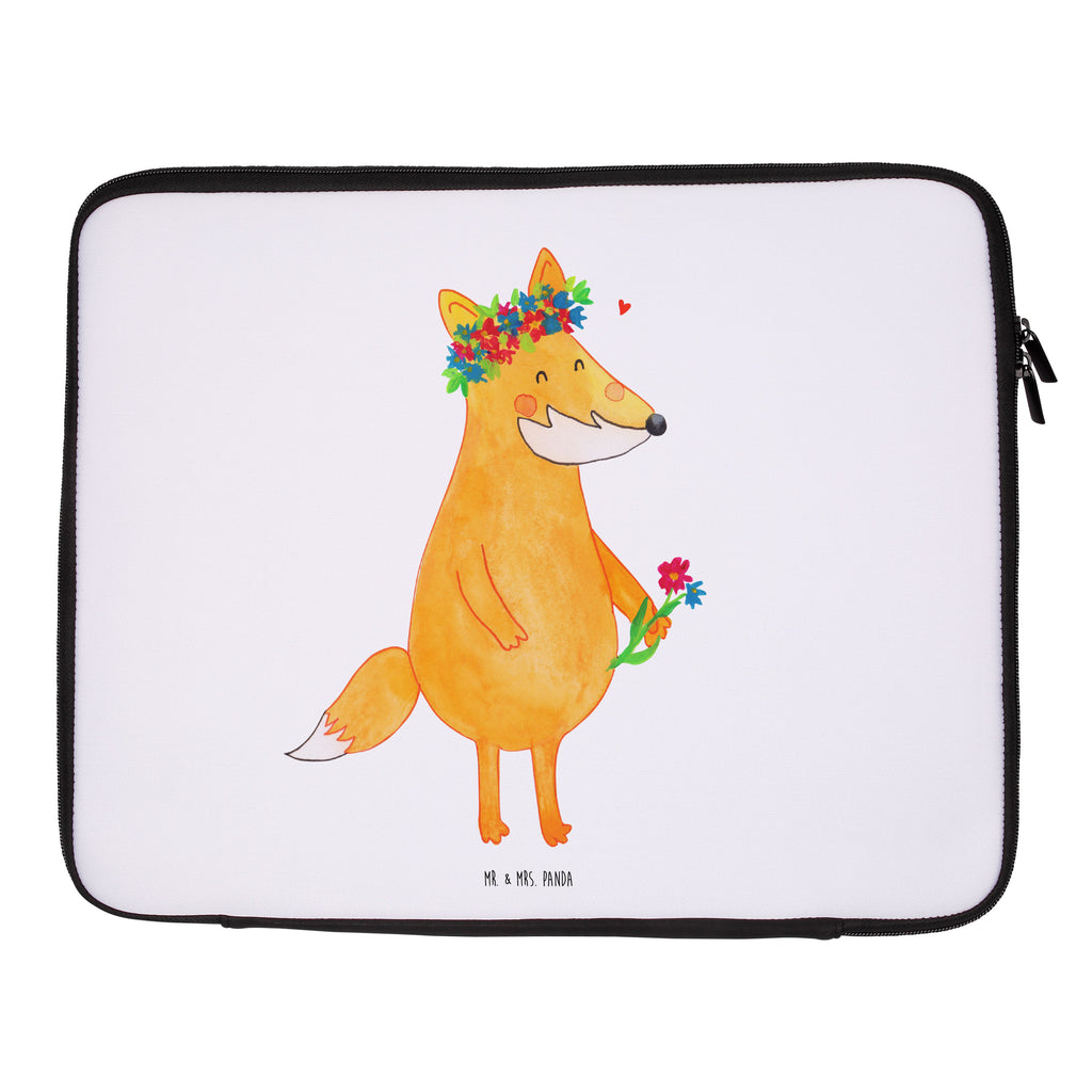 Notebook Tasche Fuchs Blumen Notebook Tasche, Laptop, Computertasche, Tasche, Notebook-Tasche, Notebook-Reisehülle, Notebook Schutz, Fuchs, Füchse, Fox, Liebe, Freundin, Fuchsmädchen, Blumenmädchen, Freundinnen, Liebesbeweis, Blume, Blumen, Motivation, Freude, ich, mich, Selbstliebe