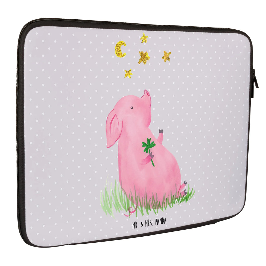 Notebook Tasche Schwein Glück Notebook Tasche, Laptop, Computertasche, Tasche, Notebook-Tasche, Notebook-Reisehülle, Notebook Schutz, Tiermotive, Gute Laune, lustige Sprüche, Tiere, Glücksschwein. Glück, Schwein, Schweinchen, Sterne, Sernchen, Ziele, Träume, Motivation, Glücksbringer