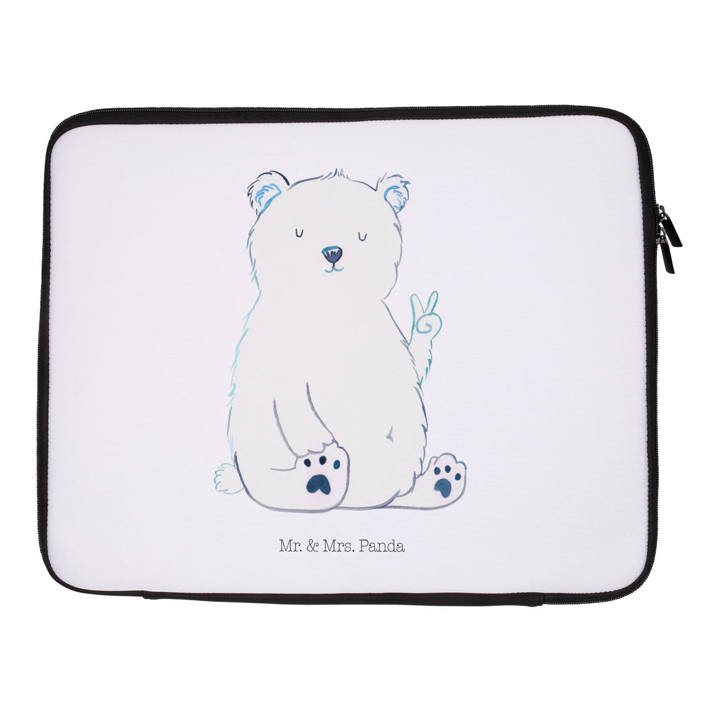 Notebook Tasche Eisbär Faul Notebook Tasche, Laptop, Computertasche, Tasche, Notebook-Tasche, Notebook-Reisehülle, Notebook Schutz, Bär, Teddy, Teddybär, Eisbär, Nordpol, Faul, Entspannen, Relaxen, Büro, Arbeit, Bürojob, Arbeitsplatz, Homeoffice