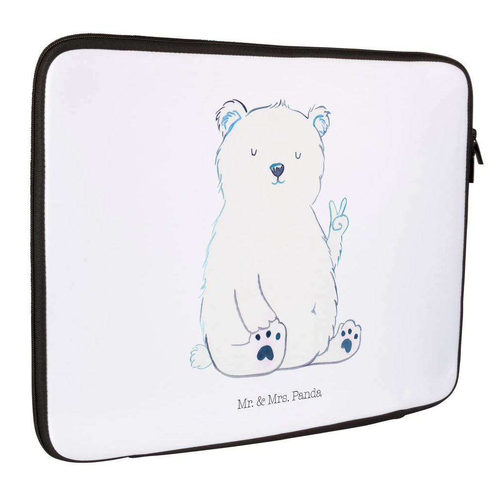 Notebook Tasche Eisbär Faul Notebook Tasche, Laptop, Computertasche, Tasche, Notebook-Tasche, Notebook-Reisehülle, Notebook Schutz, Bär, Teddy, Teddybär, Eisbär, Nordpol, Faul, Entspannen, Relaxen, Büro, Arbeit, Bürojob, Arbeitsplatz, Homeoffice