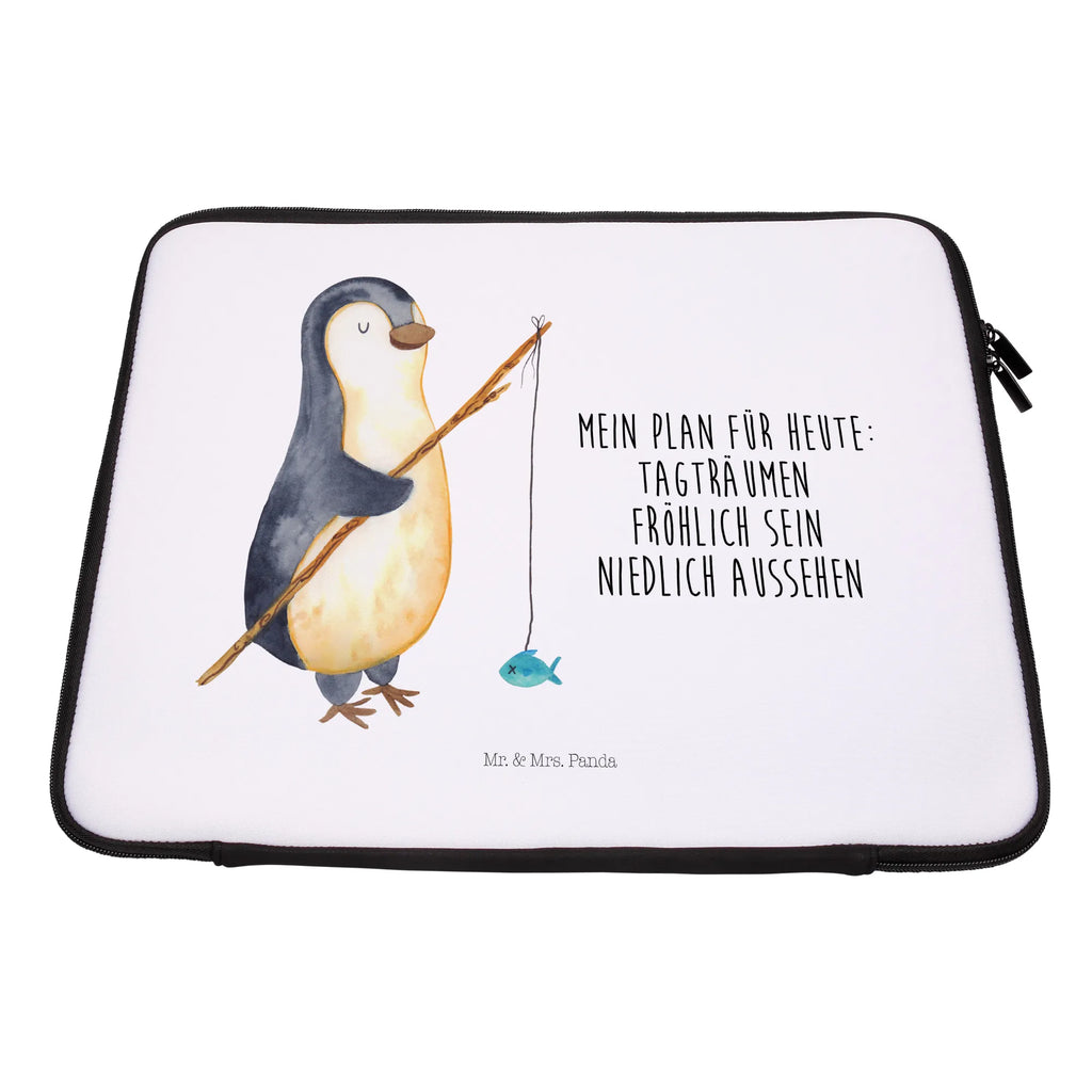 Notebook Tasche Pinguin Angler Notebook Tasche, Laptop, Computertasche, Tasche, Notebook-Tasche, Notebook-Reisehülle, Notebook Schutz, Pinguin, Pinguine, Angeln, Angler, Tagträume, Hobby, Plan, Planer, Tagesplan, Neustart, Motivation, Geschenk, Freundinnen, Geschenkidee, Urlaub, Wochenende