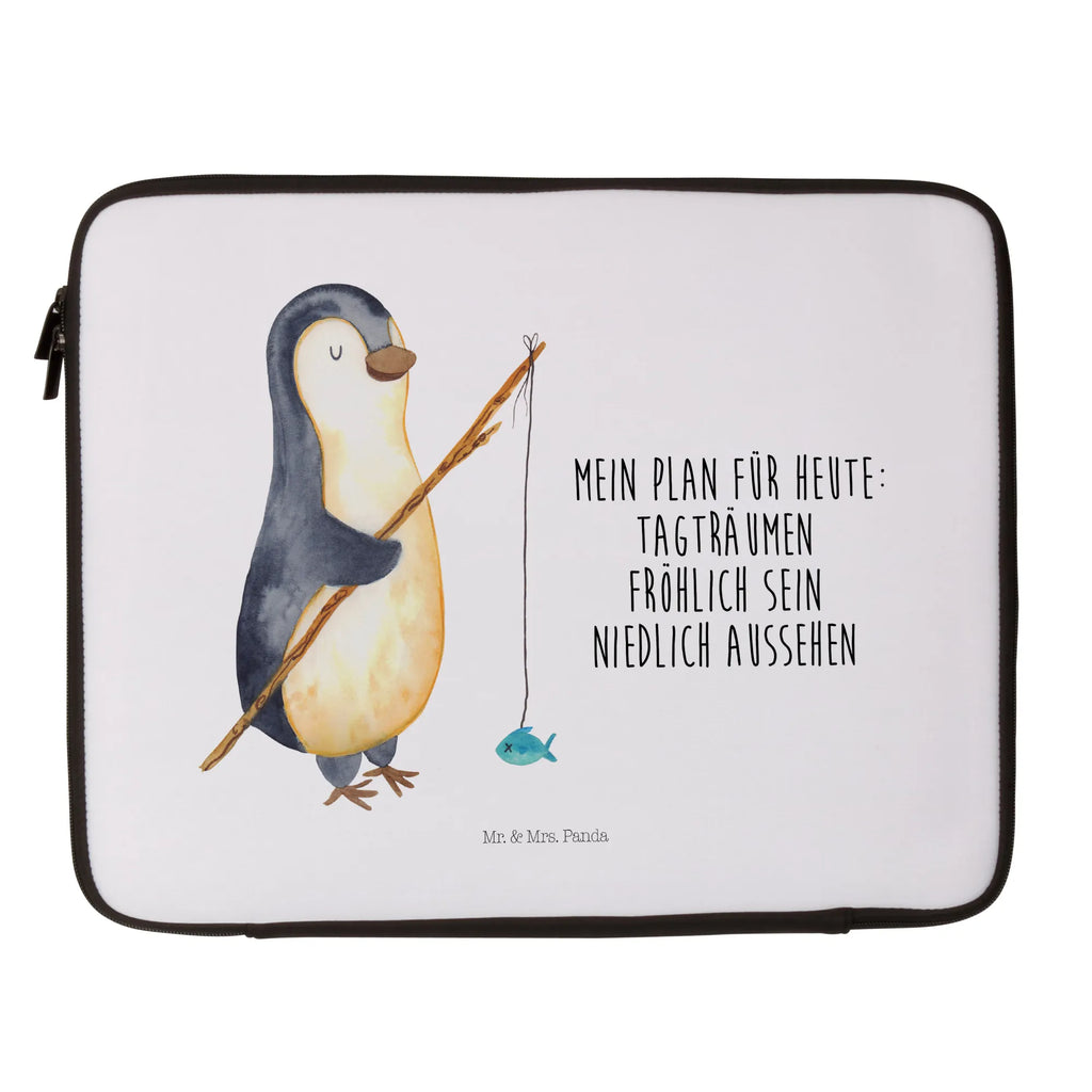 Notebook Tasche Pinguin Angler Notebook Tasche, Laptop, Computertasche, Tasche, Notebook-Tasche, Notebook-Reisehülle, Notebook Schutz, Pinguin, Pinguine, Angeln, Angler, Tagträume, Hobby, Plan, Planer, Tagesplan, Neustart, Motivation, Geschenk, Freundinnen, Geschenkidee, Urlaub, Wochenende